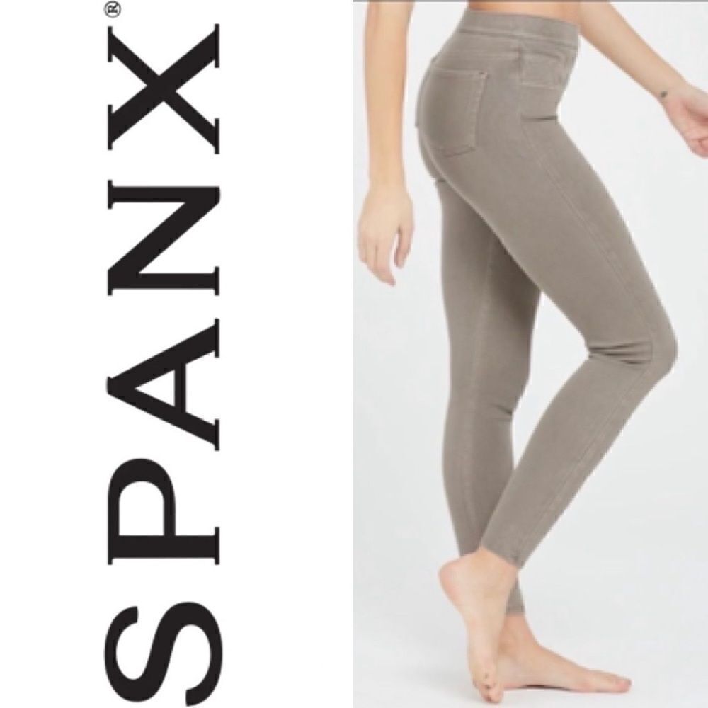 Spanx Jean-ish gray jeggings. 